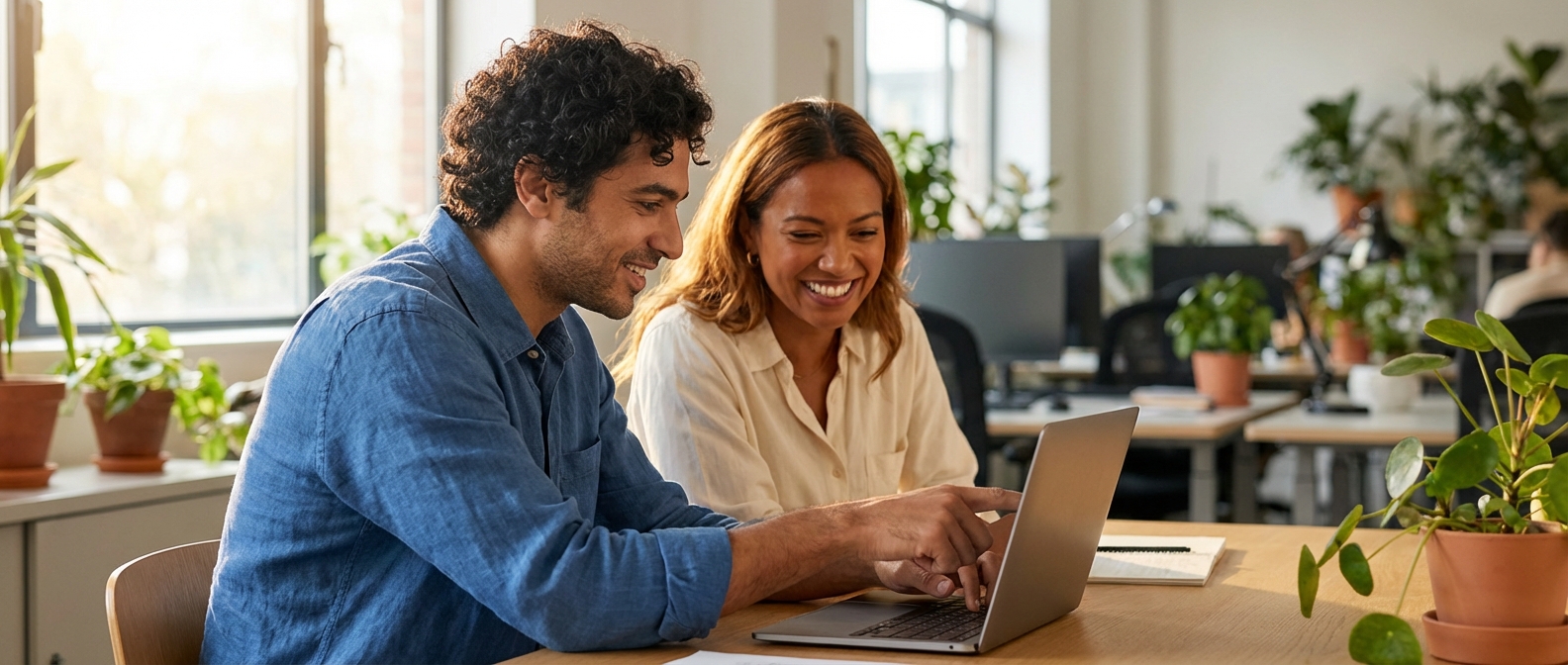 Team collaborating on chatbot workflow